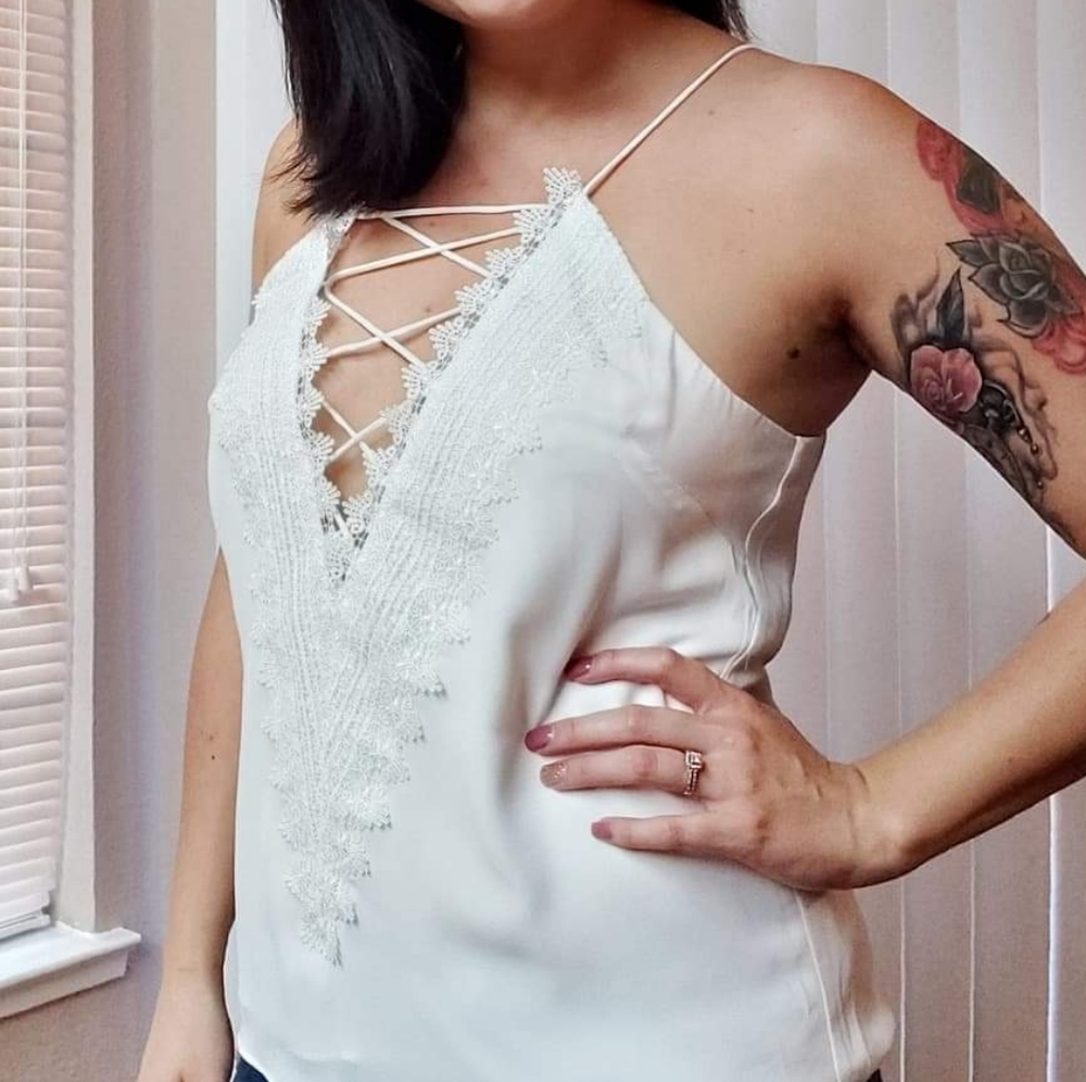 WAYF Nordstrom white blouse